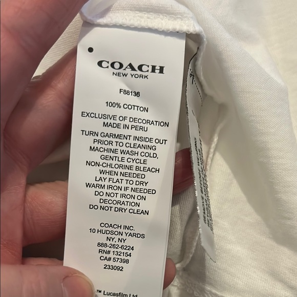 NWT Coach Graphic Star Wars Collaboration Shirt - Picture 9 of 9